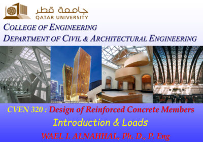 Design of Reinforced Concrete Members ( CVEN 320 )